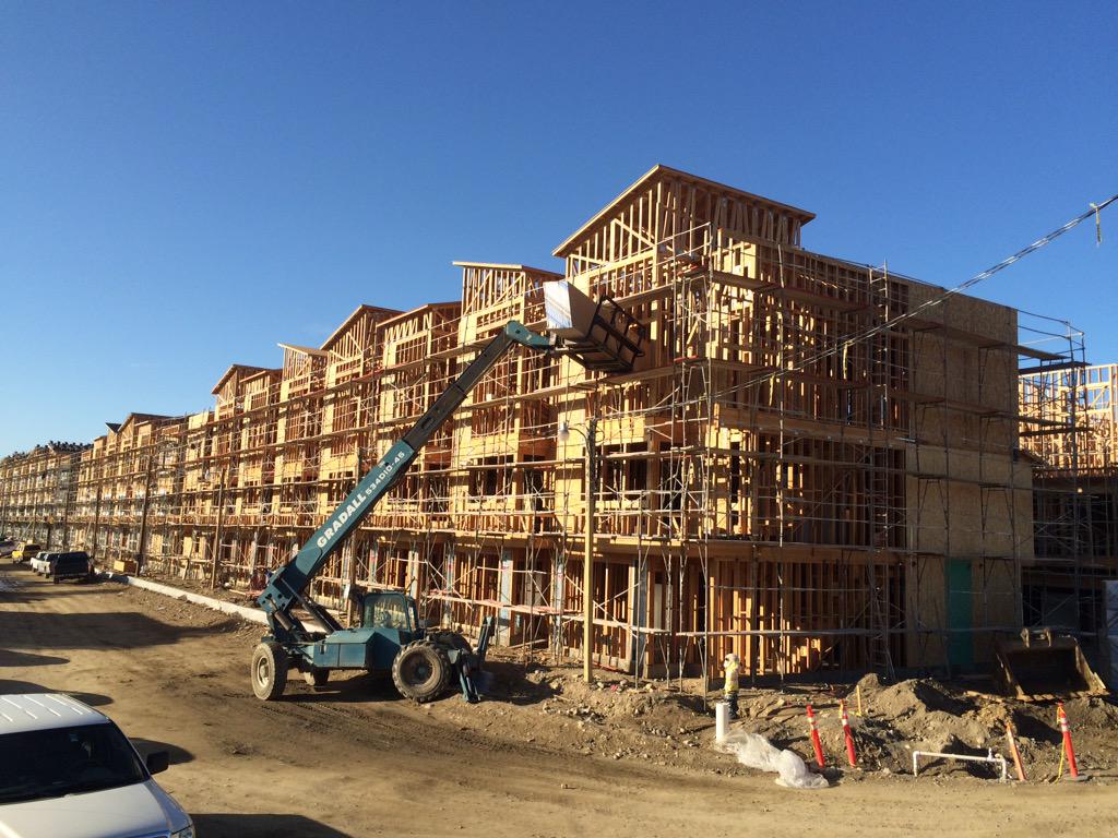 RenoHardware's tweet photo. Dorms at Cal State San Bernadino #lumber #construction #DontGambleOnService @strongtie #framing #socal http://t.co/KnQR1MV1KK