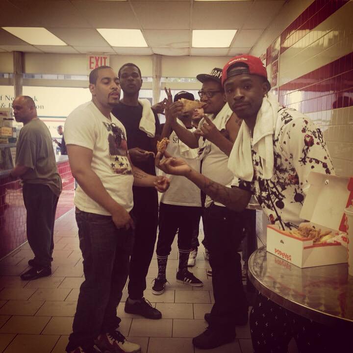 G__Lowe's tweet image. Out Harlem yesterday wit the bros  #SpitDatHeat #WeDaNation