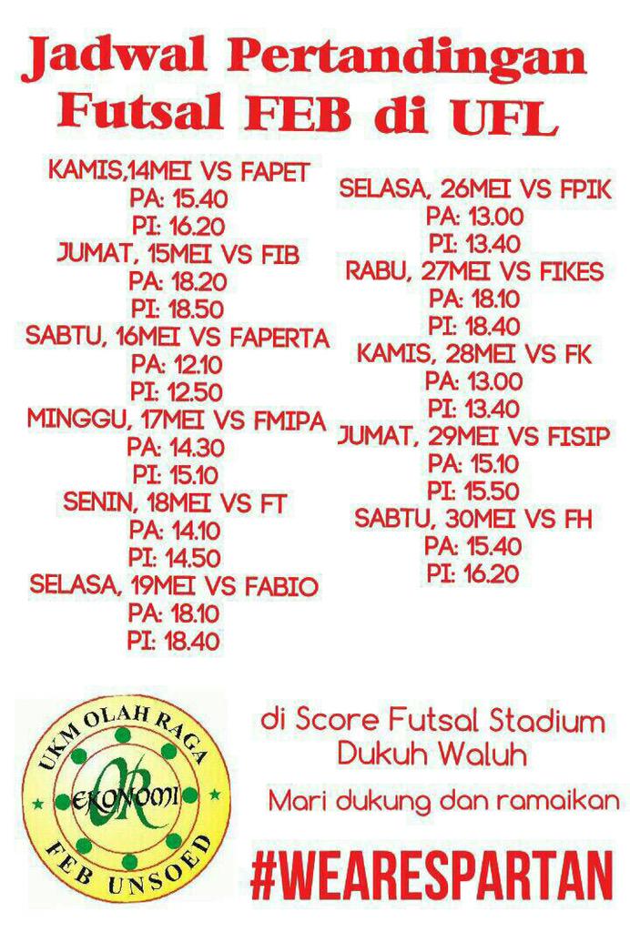 Via <a href="/OR_FEBunsoed/">Olah Raga FEB Unsoed</a> yang kangen nge'tribun guys ~»