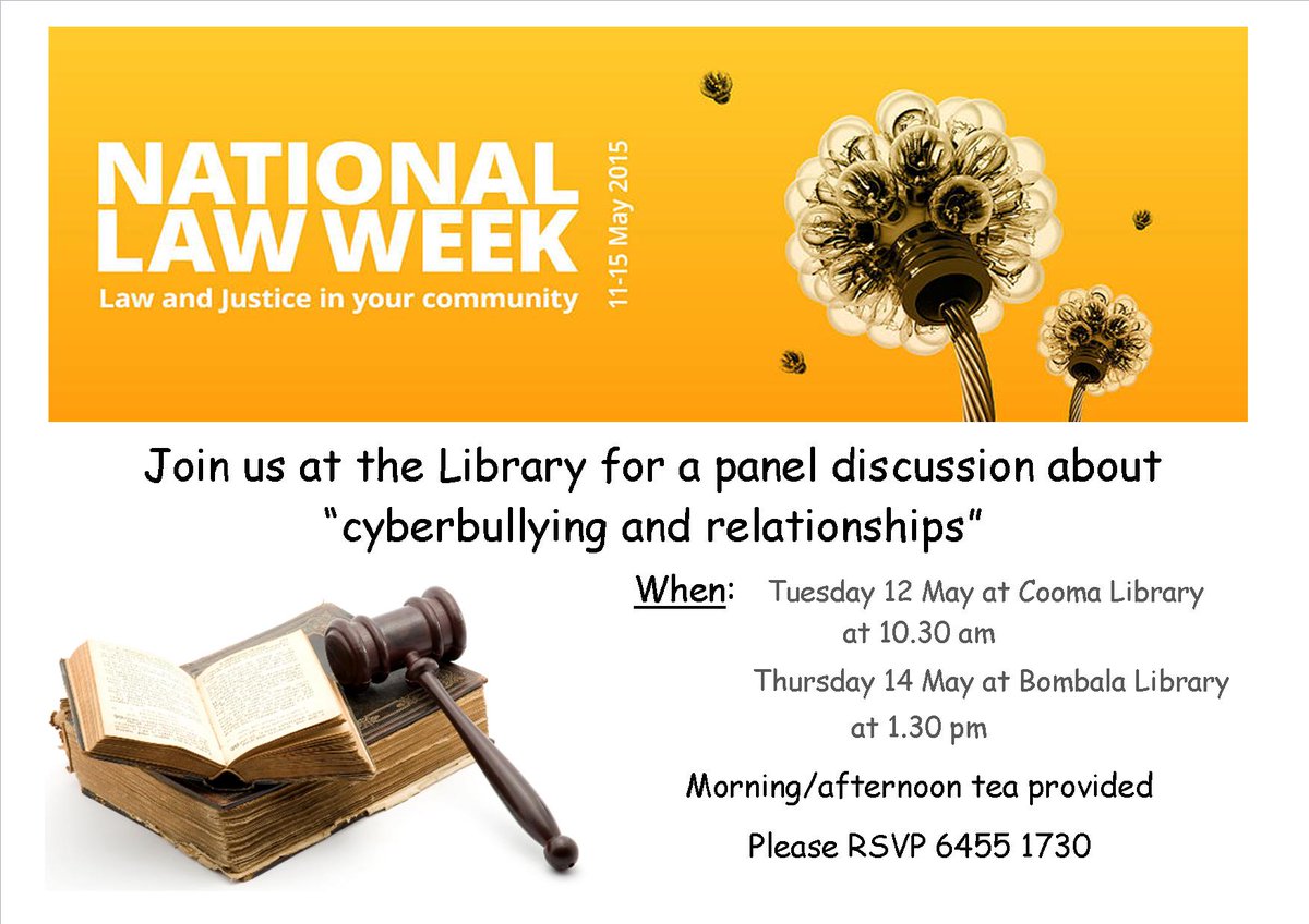 RelateRACR's tweet image. Thanks Cooma Library for inviting us to a panel discussion today on “Cyberbullying and Relationships”#nationallawweek