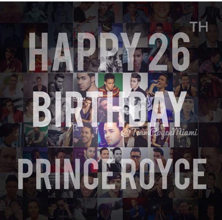 Happy birthday prince Royce and I hope all your wishes come true 