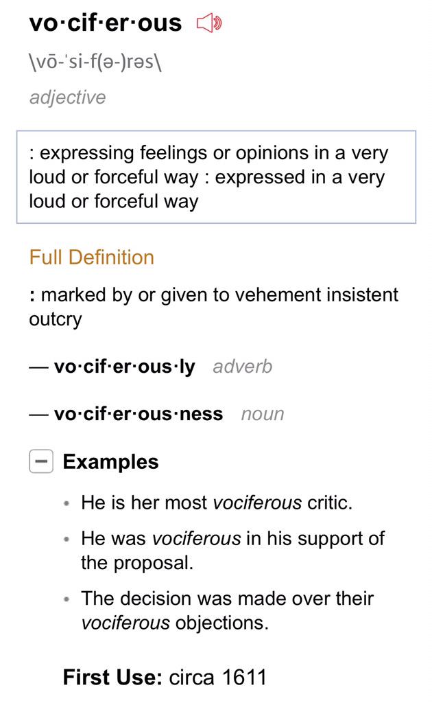 RPSidekick's tweet photo. #WordOfTheDay #VocabBuilder #RPSidekick #Roleplay Vociferous: http://t.co/yW3qTpFGZD