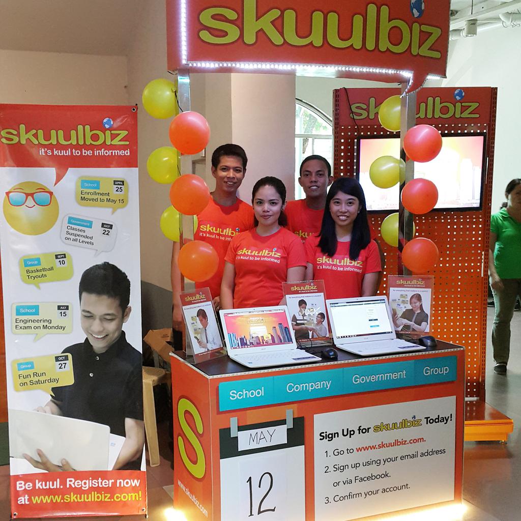 skuulbiz's tweet photo. And we're back! Day 2 of our #SkuulbizSchoolTour at @TUPManila. Visit our booth and sign up now :) http://t.co/fvuijOwtNN