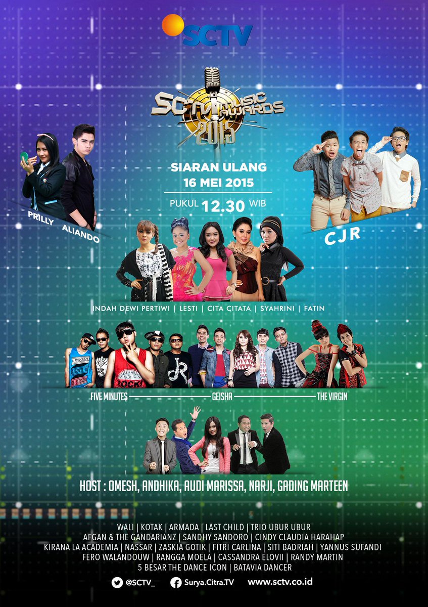 Nantikan Siaran Ulang #SCTVMusicAwards

Sabtu, 16 Mei 2015 pukul 12.30 WIB hanya di SCTV