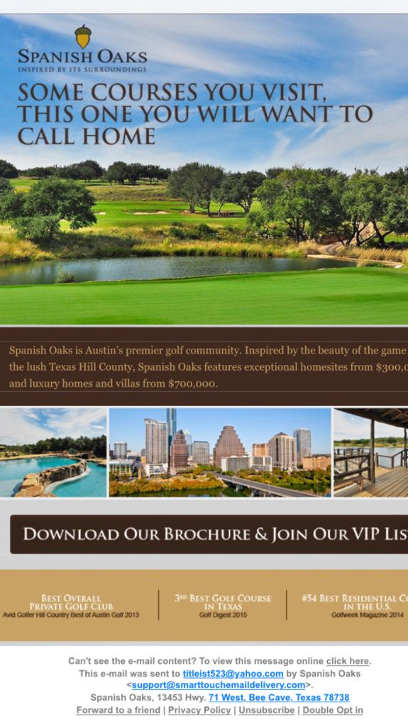 Hey @AngelaHamannGC, i am honored to get an email from your home course!!  😮