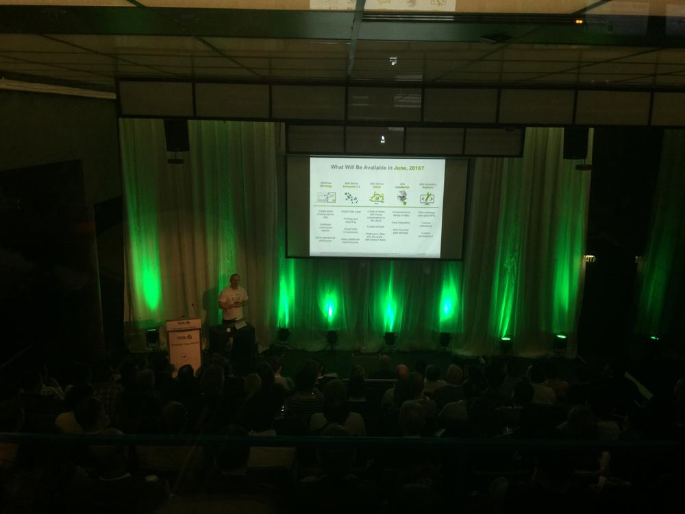 mattgrayndler's tweet photo. What's new at #Qlik in 2015? @rswQlik sharing our product roadmap at #VizYourWorld in Sydney! http://t.co/n3BQQmV5oA