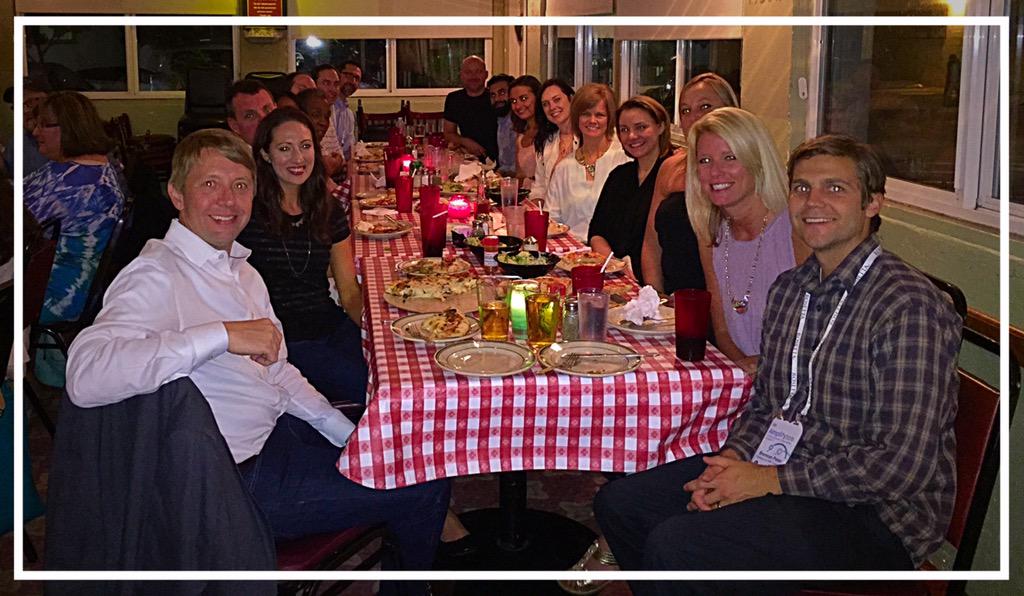 Networking with <a href="/vaughnmaxson/">Vaughn Maxson</a> and several <a href="/Silverpop/">Silverpop</a> clients before #IBMAmplify starts tomorrow!