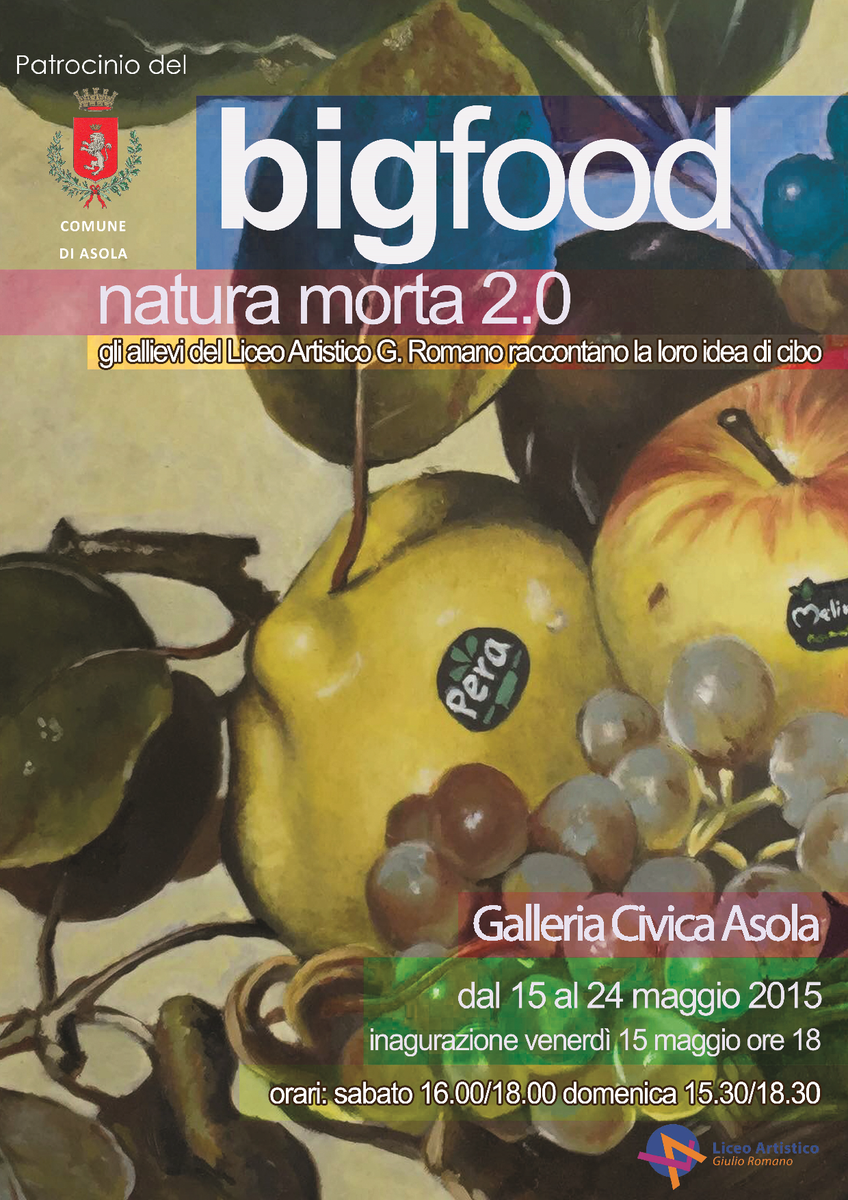 AsolaCultura's tweet photo. Bigfood. #naturamorta Galleria #asola 15 maggio ore 18 @EventiMantova @AltraMantova @Mantova24 @Falcone_News http://t.co/fUQ8fvlnvv
