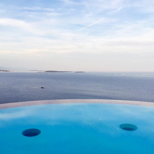 VogueFrance's tweet image. The view across the Mediterranean from Palais Bulles, the venue for #DiorCruise last night voguefr.fr/Dior_Instagram…