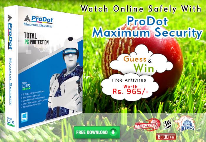 ProDotGroup's tweet photo. Comment Fast Before Starting #IPL_Match #DD_vs_CSK Who will win today and win free #Antivirus http://t.co/V9CcWH0ryC http://t.co/Tj9OaKOfk8