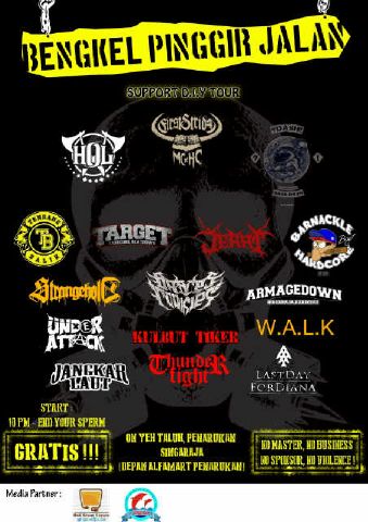 BALI INVASI TOUR COMEDY HARDCORE "Singaraja Bengkel Gigs D.I.Y Tour" On Yeh Taluh ( Di depan alfamart ,Penarukan