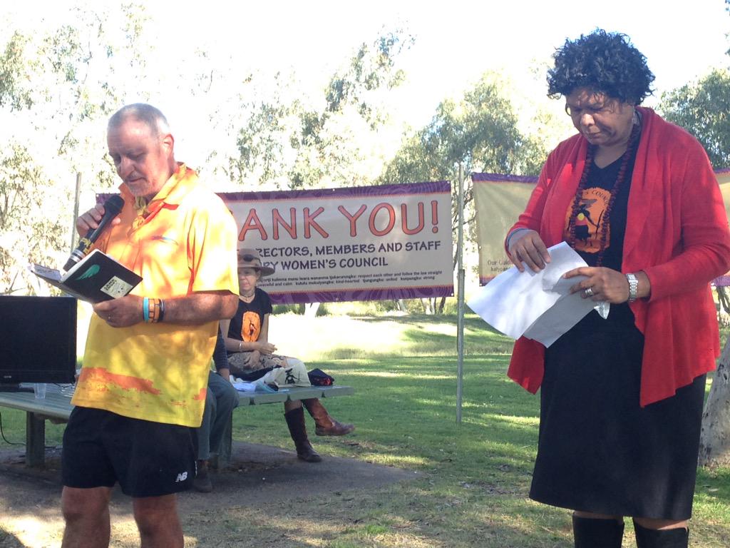 AndreaJ_Oz's tweet image. Massive well done to the 30+ walkers on the @FundLarapinta walk. Currently being congratulated at Telegraph Stn...