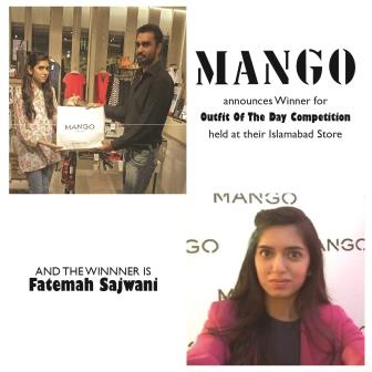 GolinPk's tweet photo. Winner of the Outfit of the Day Competition held at the Mango Store in Islamabad is @FatemahSajwani #MNGss15 http://t.co/GIzBiJz7Zr