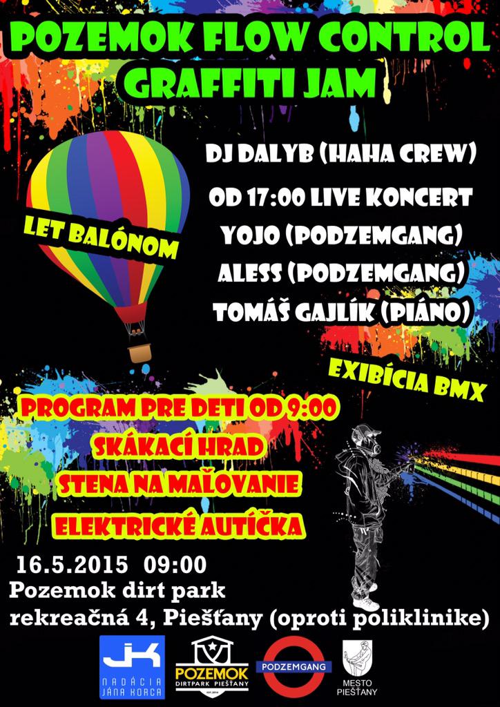 PozemokDP's tweet photo. graffiti jam Piestany uz tuto sobotu!! http://t.co/RTvL43WkWR