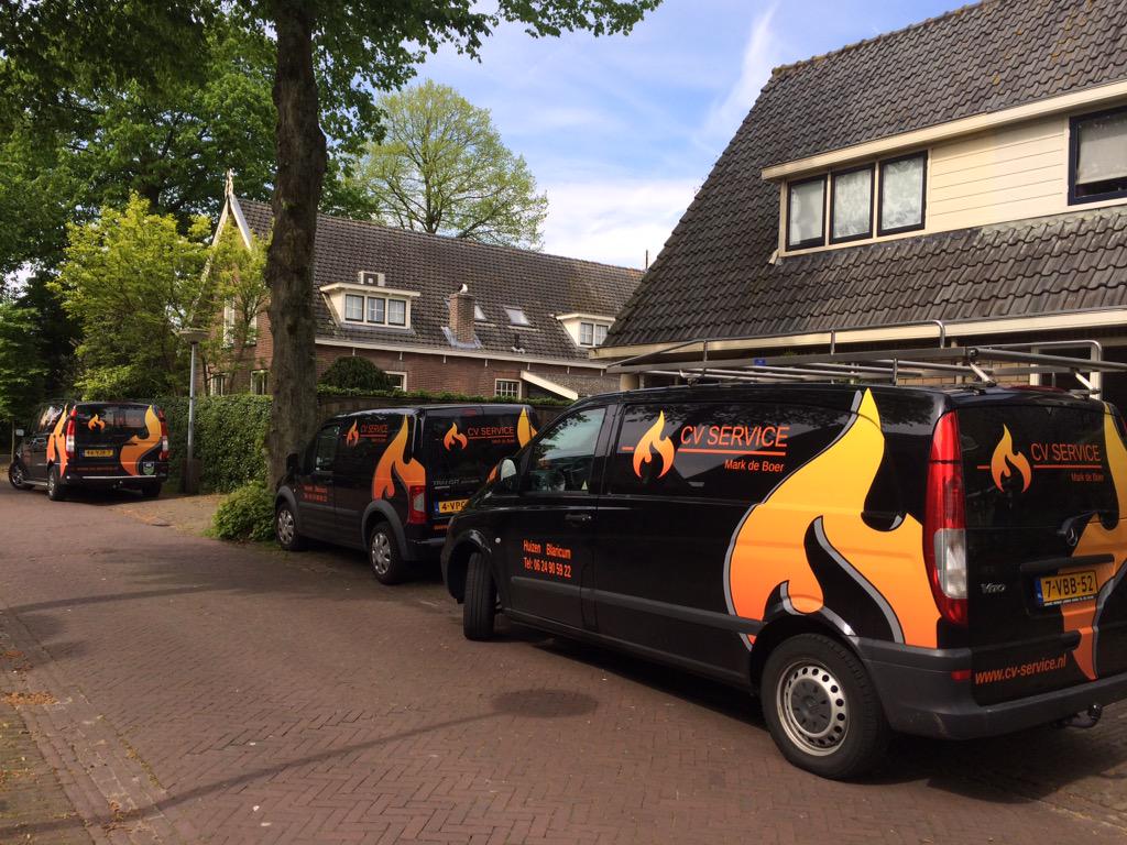 Toch wel stoer met drie autos voor komen rijden op een grote klus