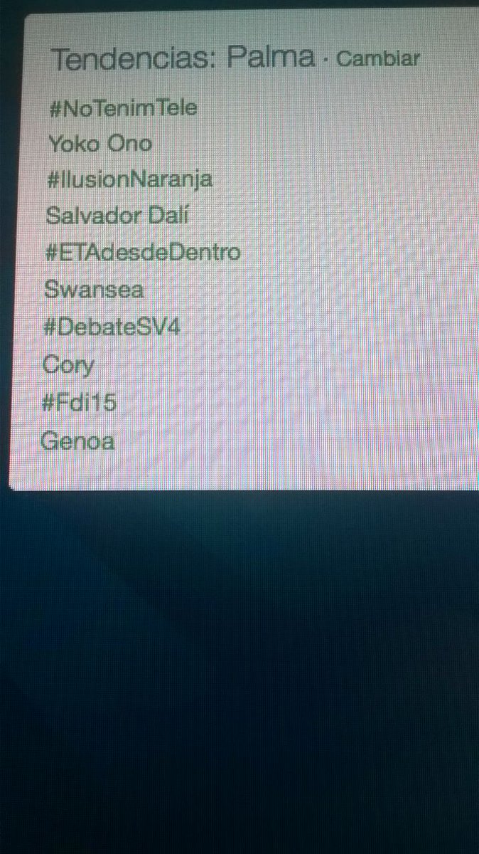 dbalears's tweet photo. El hashtag #NoTenimTele s'ha convertit en TT a #Palma http://t.co/CDtKjQMhiW http://t.co/WSg6DDPyOX