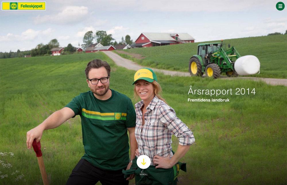 csswinner's tweet photo. Annual report for Felleskjøpet - #Website of the Day - 12 May 2015 @csswinner - http://t.co/8yz7nr4J42 http://t.co/Lct7U6DsE0