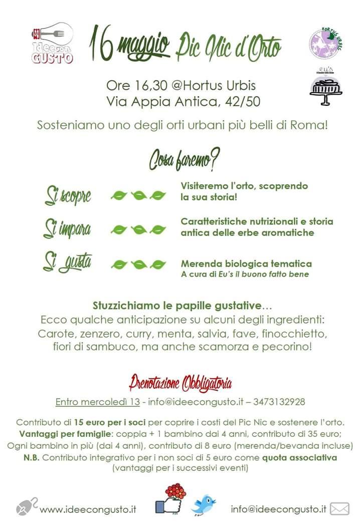 IdeeConGusto's tweet photo. #ortiurbani #roma #appiaantica #alimentazione  #archeologia il 16 maggio gusto e cultura nell'orto @zappataromana http://t.co/WQWHb4iMud