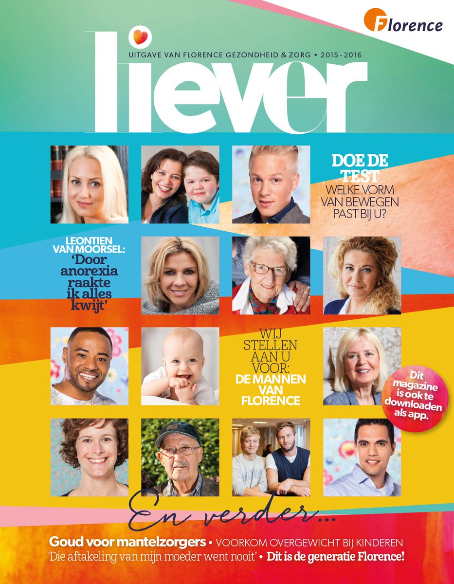 Een cadeautje vandaag op de Dag van de Zorg: Florence lanceert het gratis magazine ‘Liever’. buff.ly/1Ff6ti3