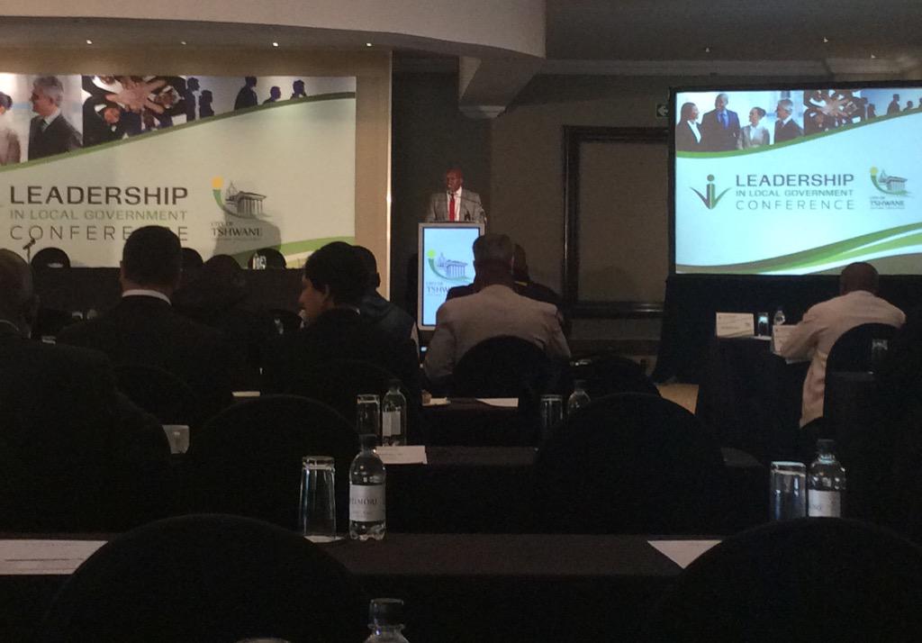 CityTshwane's tweet photo. Programme director Vuyo Mvoko welcoming the guests #LeadershipinLocalGov http://t.co/p8rPvyFbYk