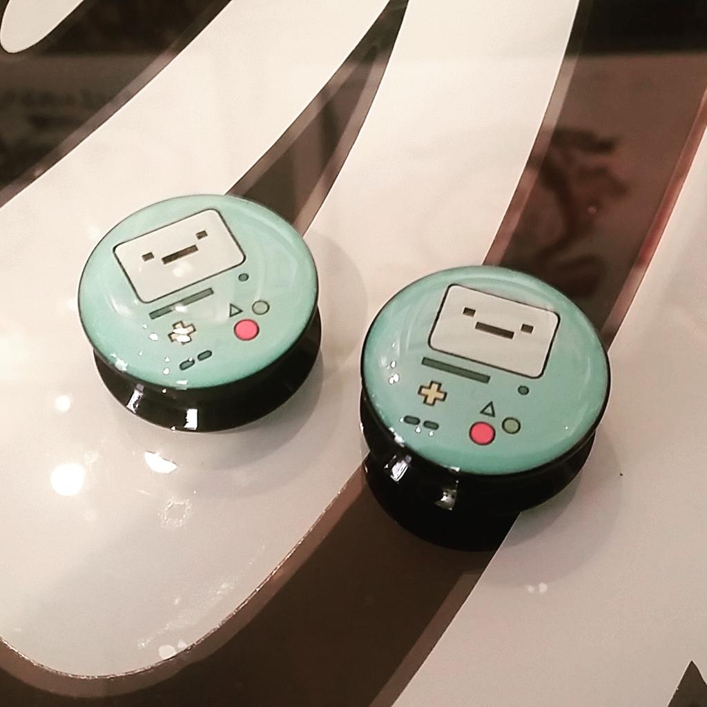 theadornedape's tweet photo. Super cute BMO plugs, available up to 25mm at http://t.co/NabyME158S! #earplugs #stretchedears http://t.co/XKVMh1Go4E