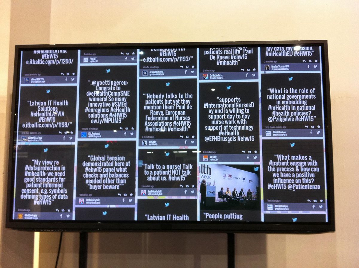 DigitalEU's tweet photo. 1300+ #eHealth experts & 81 exhibitors gathered at #ehw15. Here are the highlights http://t.co/jbXsnqSgHU http://t.co/jsHIVLT8UL
