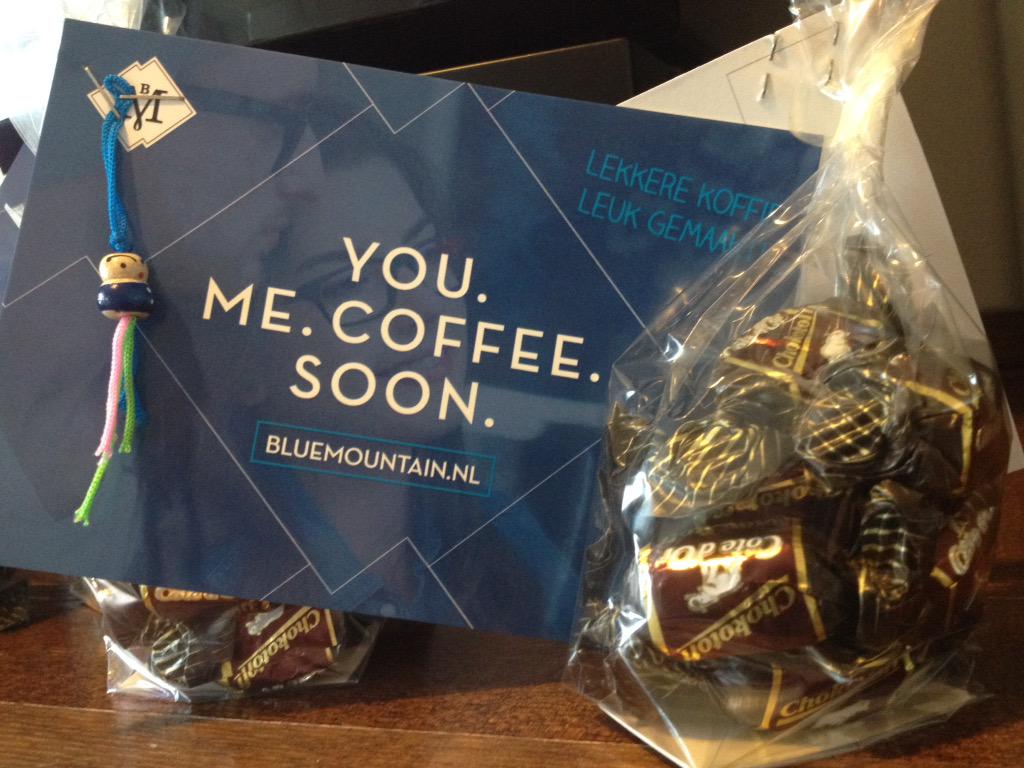 Kadootje bij de koffie?
Toff van Blue Mountain!