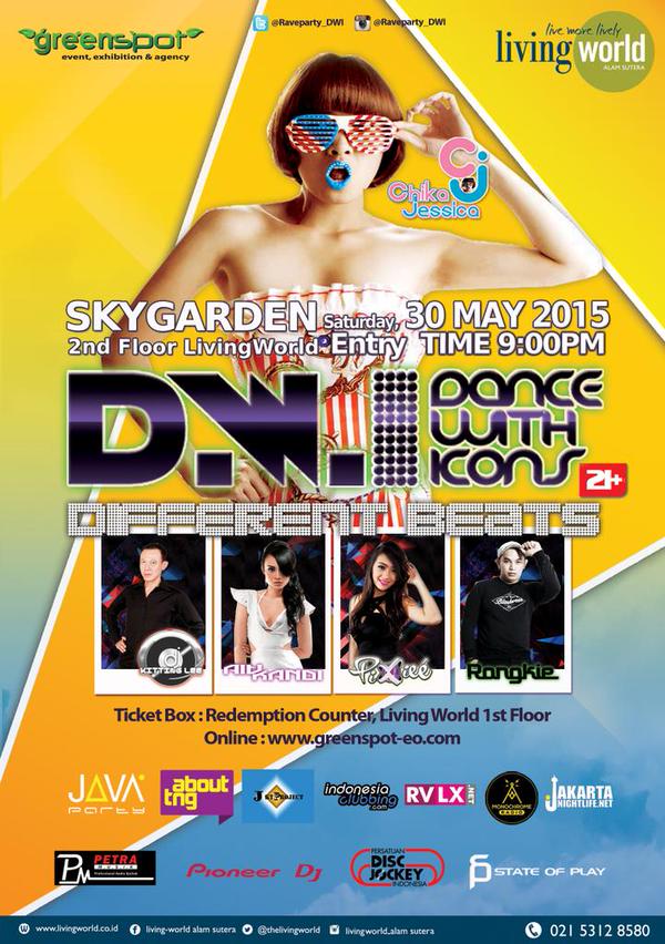 Rooftop Raveparty SKYGARDEN @TheLivingWorld 30 May'15 #ABOUTTNG #JAKARTANIGHTLIFE #JAVAPARTY #RAVELEX #INDOCLUB