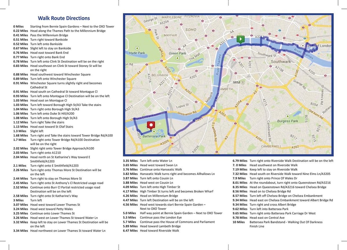 #WalkingOutOfDarkness Event route map available at postimg.org/image/w9xxllwg… &amp; Register TODAY at tinyurl.com/p7j83tr