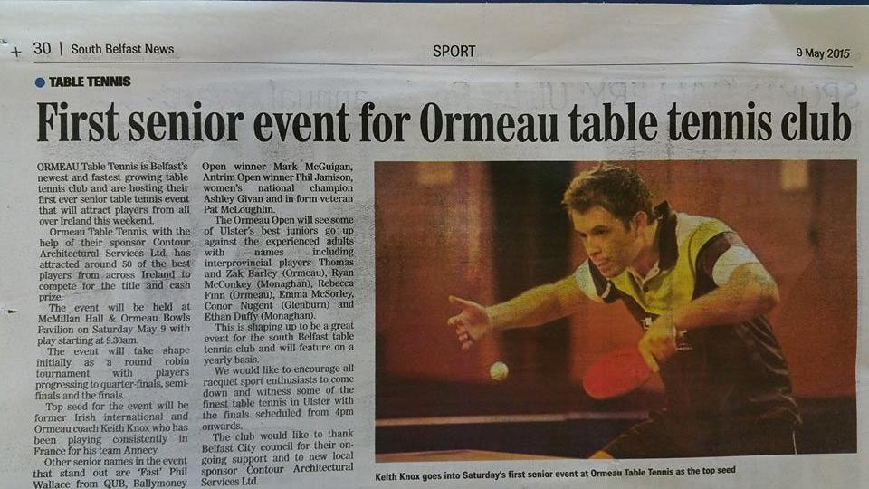 Ormeau Open South Belfast News Write Up - ormeautabletennis.com/ormeau-open-so…