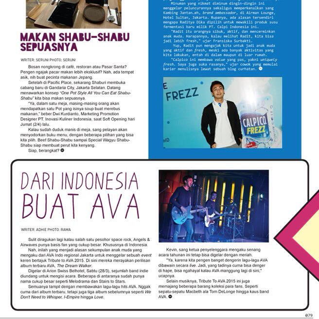 We are on <a href="/HaiMagazine/">HAI</a> , thankyou! #JakartaDreamWalker