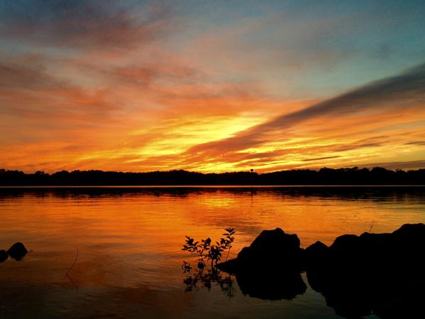 ClemsonFB's tweet photo. #SpringClemson Entry 4: How many campuses have a beautiful lake like this? (From @izzyd357) #Clemson #ClemsonSunsets http://t.co/s723N24McD