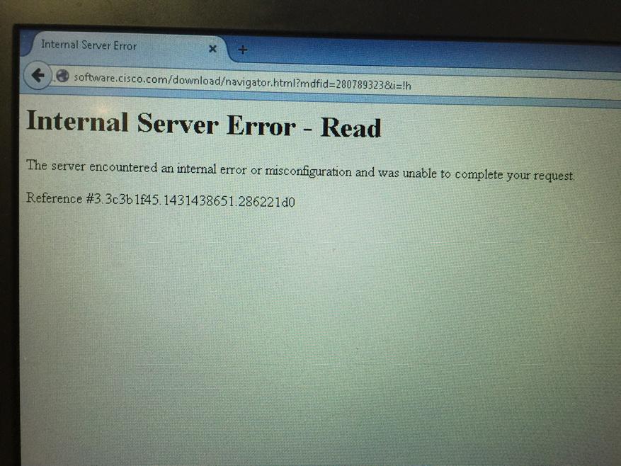 CISCO_UCCX's tweet image. And this happens :-(
#cisco #webserverissues