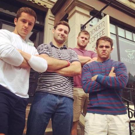 BostonCollege's tweet photo. So many coffee shops, so little time. Meet the @BCFootballNews coffee crew:  http://t.co/URjv2UKDlM http://t.co/F2n0Q2A9nB