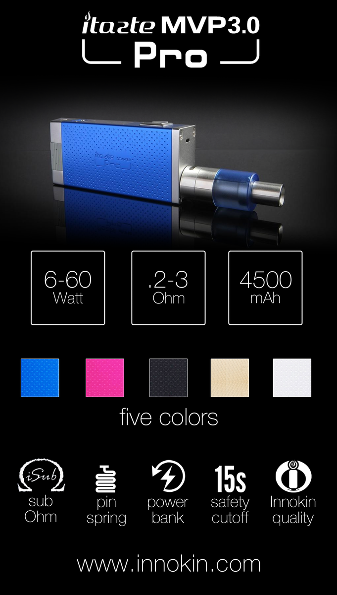 Innokintech's tweet photo. Our new Innokin iTaste MVP3.0PRO Graphic. What do you think? Remember to join to win! #iTaste #MVP3PRO #JuanShouldWin http://t.co/NIvurDs9CP