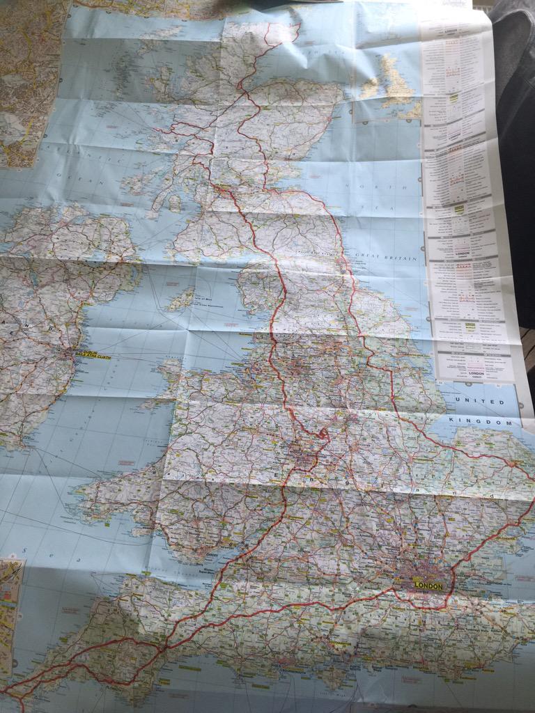compassquest's tweet image. With the route on one map it makes it look even more daunting and challenging. 17 days until we set off.