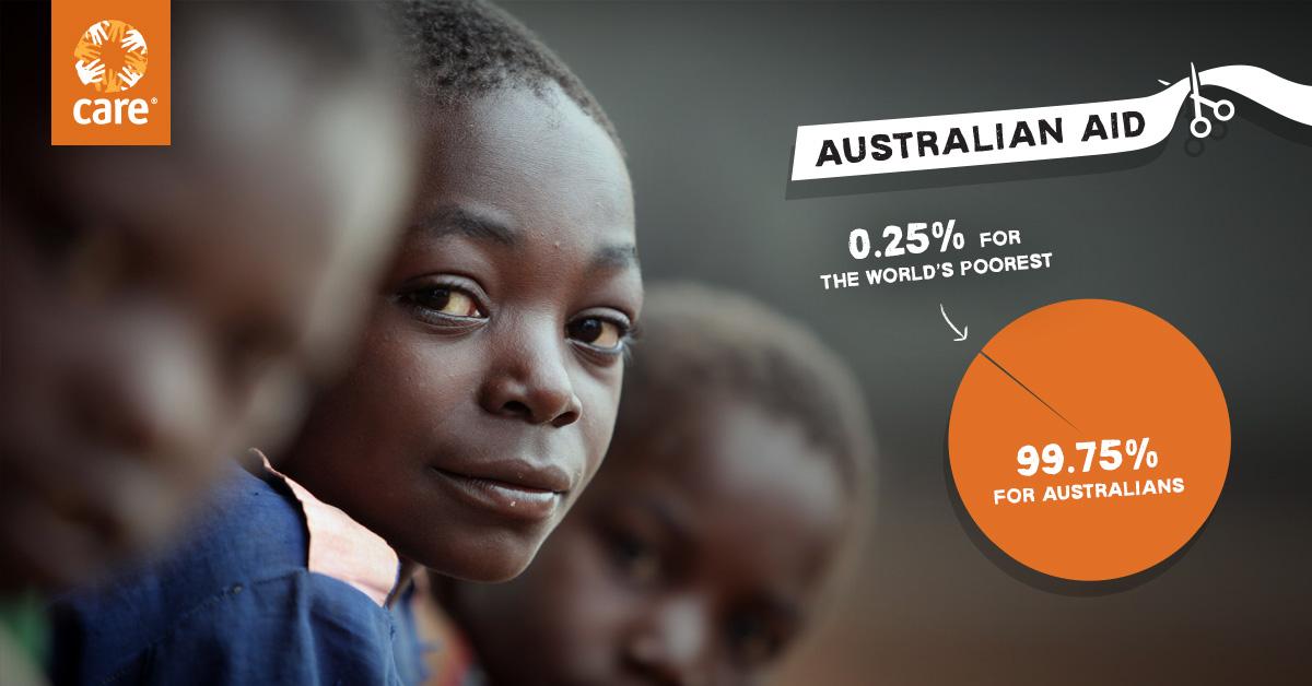 OxfamUNSW's tweet photo. RT $1 billion cut from aid will only be felt by the world’s poorest. Australia can do better than this. #Budget2015 http://t.co/p1A6g9TxQt