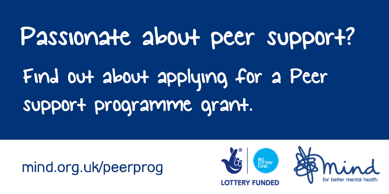 MindCharity's tweet photo. Looking for a grant to set up a #peersupport group? We may be able to help http://t.co/vlPpcgfMUF http://t.co/sV9sOpo231