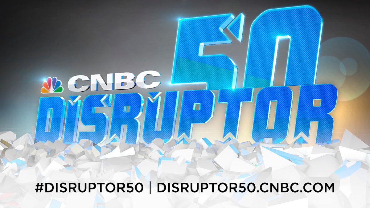 CNBC's tweet photo. These 50 companies are completely shaking up their industries • Congrats to 2015's Disruptors: http://t.co/JXHTvcyJGb http://t.co/KoGKhpyiNE