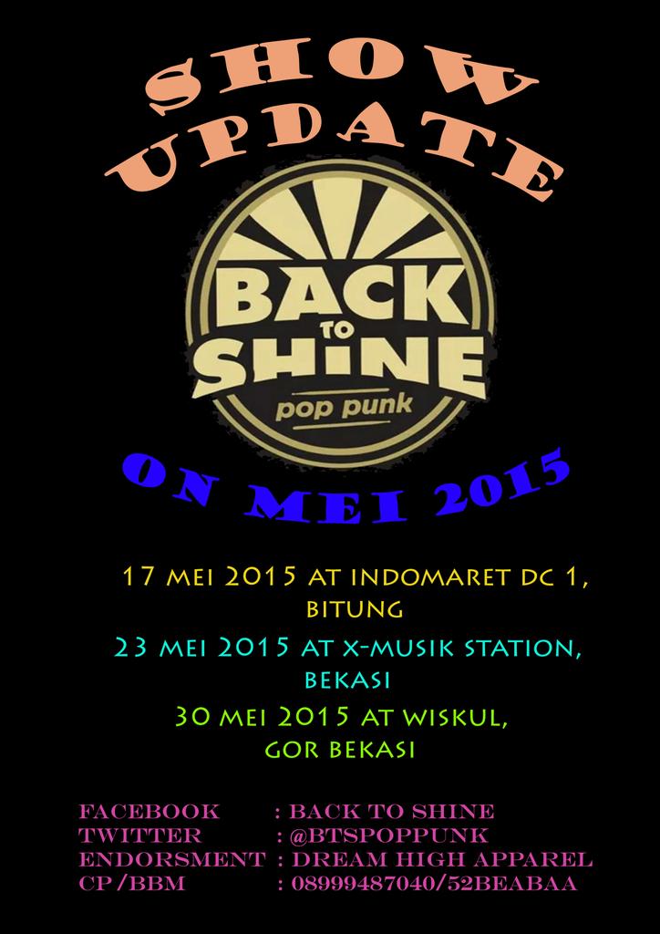 Back To Shine tweet media