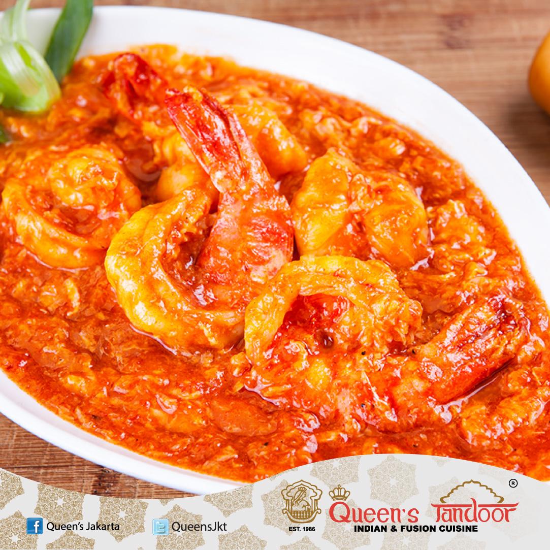 One of the best Indonesian-Chinese dish in Queen's Tandoor: Udang Jumbo Saus Singapura