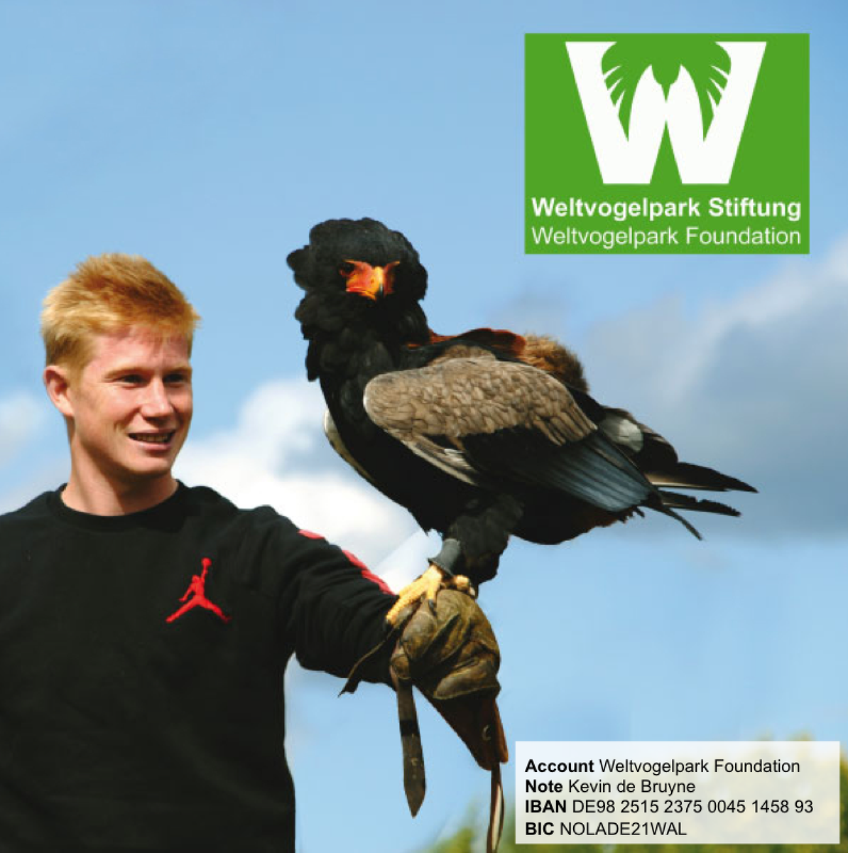KevinDeBruyne's tweet photo. As an ambassador of @WeltvogelparkW I would be so happy if u too would sponsor a bird &amp; help! http://t.co/gFfvH0hWfF http://t.co/SQyhfecuBp