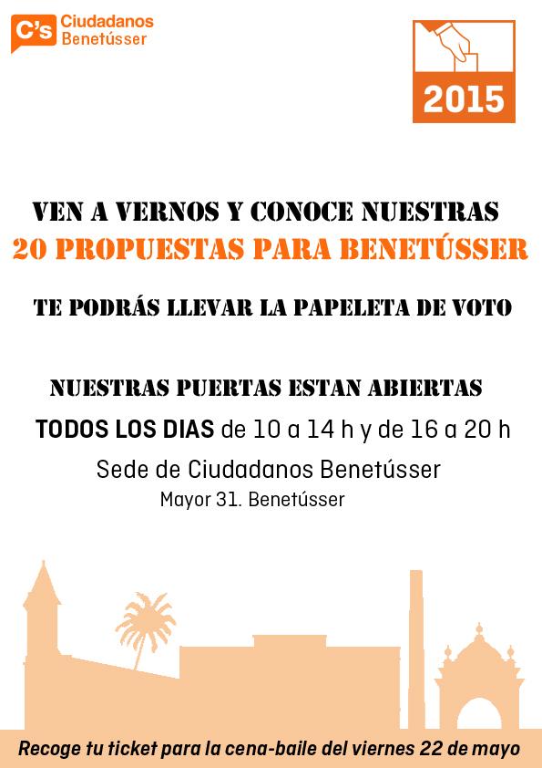 Acompáñanos.
Ven a la sede y conoce nuestras propuestas.