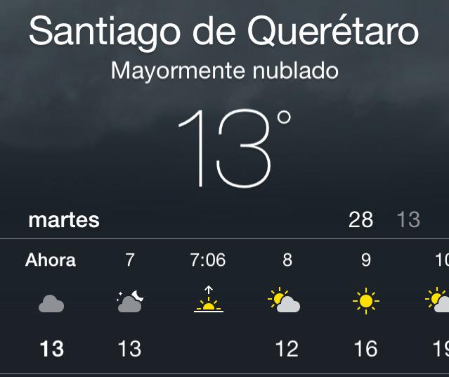 QueretaroVial's tweet photo. La temperatura actual en Querétaro. #VialidadQro http://t.co/OSkUQn1A5z