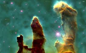 eDinoman's tweet photo. This is an awesome photo of a the Pillars of Creation in the Eagle Nebula. http://t.co/sORY7j4sG2
