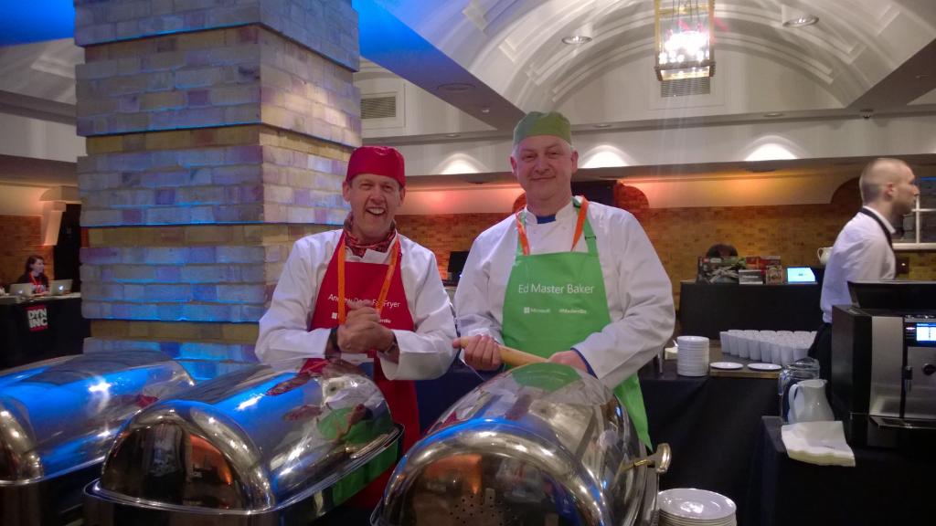 TechNetUK's tweet image. Who&apos;s at #SpiceworldLondon today? Look out for our Head Chefs Fryer (@DeepFat) and Baker (@edbaker1965)!