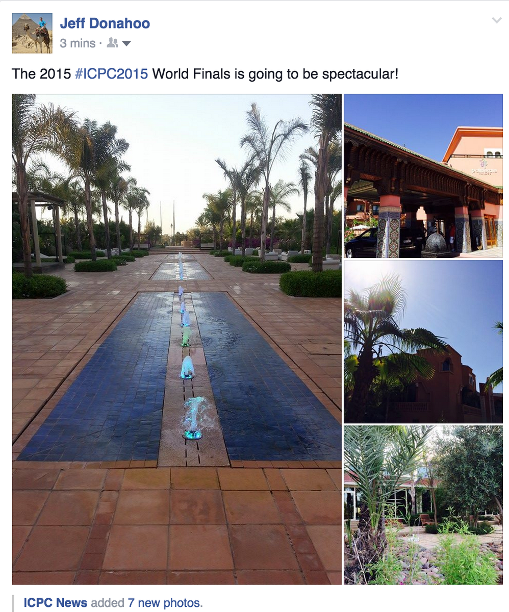 jeffdonahoo's tweet photo. #QuestRetweetNews #ICPC2015 http://t.co/iZEk4ZbnYT