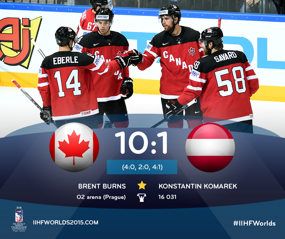 2015IIHFWorlds's tweet photo. .@HC_Men march on to the quarterfinals yet to drop a single point!  #CANvsAUT #IIHFWorlds http://t.co/t2QaWATQhK