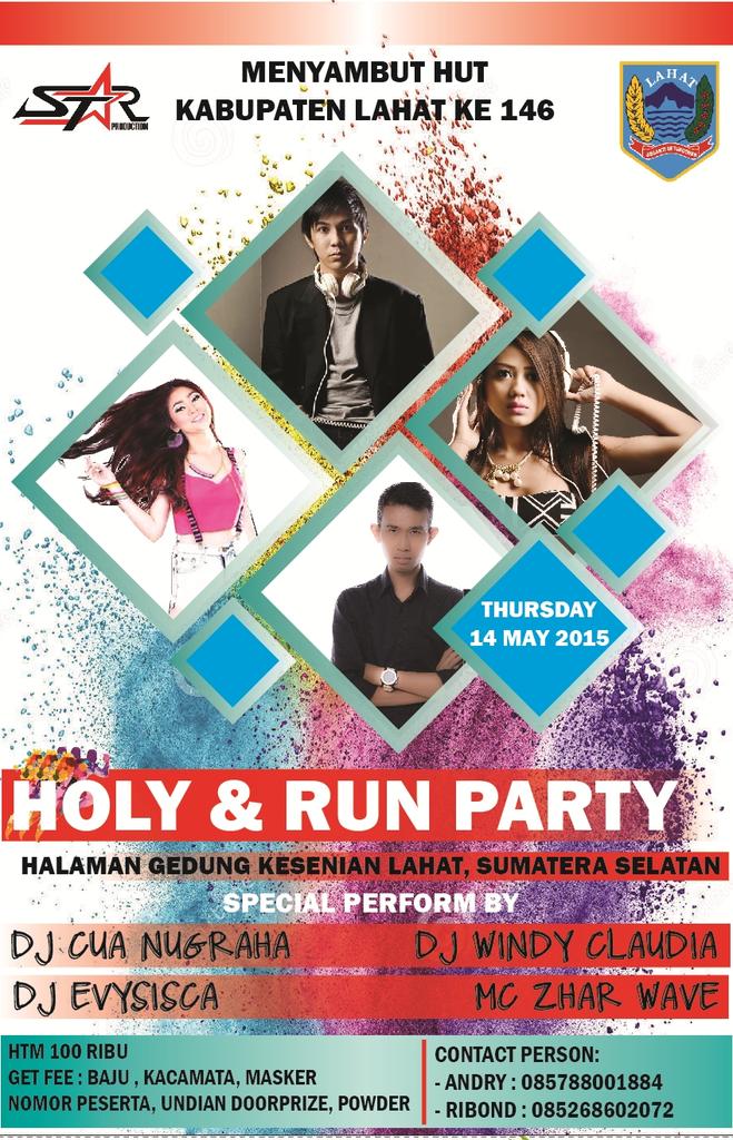 May'14th @HolyRunParty at Gd. Kesenian Lahat w/ DJ <a href="/cua_nugraha/">CUA  NUGRAHA</a> <a href="/windyclaudia/">-wIndy cLaudia-</a> @Evysisca &amp; Mc @ZharBPC "