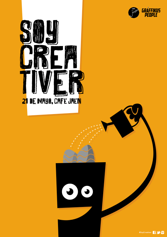 elCreata's tweet photo. Vente el 21M tarde a #SoyCreativer en @cafe_jaen, nos juntaremos lo peor de lo peor para hablar de #Creatividad http://t.co/4qP28bITzV